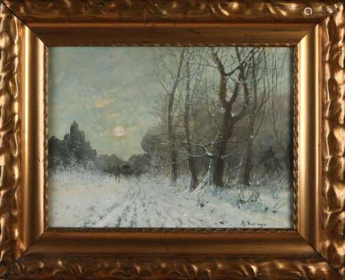 A. Hovings, Winter view with cavalry