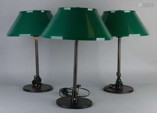 3x Floor lamps, Art Deco