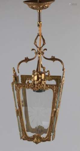 Brass hanging lamp