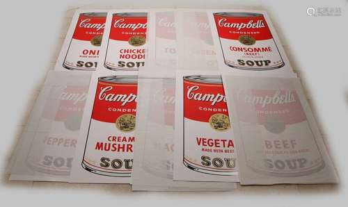 10x Andy Warhol, Campbells Soup