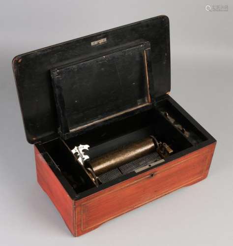 Swiss music box, 1880