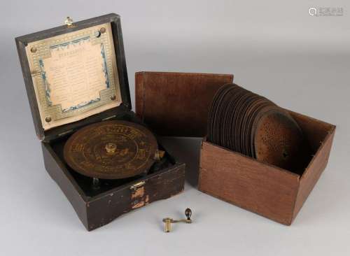 Music box + records, 1880
