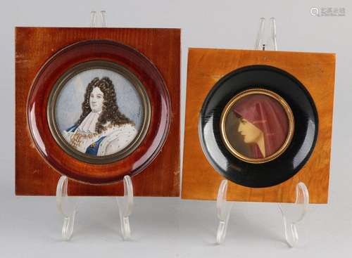 2x Miniature paintings