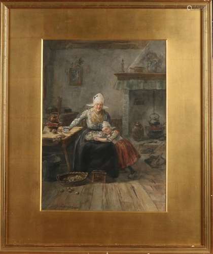 WB IJzerdraat, Farmer's interior with grandmother …