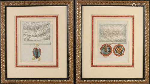 2x Antique engravings