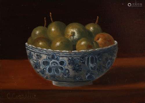 C. Cornelisz, Still life plums