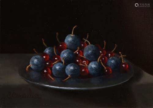 C. Cornelisz, Still life of grapes