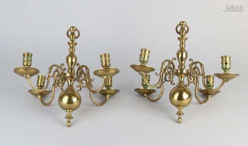 2x Bronze chandelier