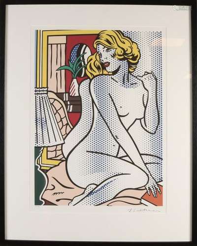 Roy Lichtenstein, Nude blonde in front of mirror