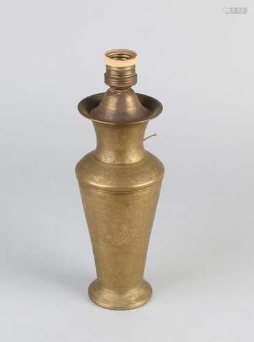 Indonesian copper lamp base