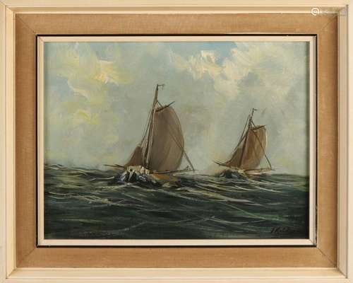 J. Kelderman, Sailboats on the IJsselmeer