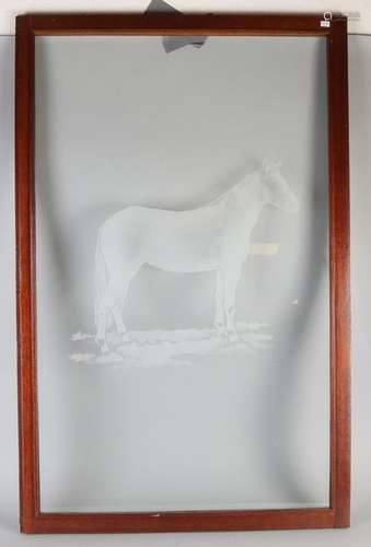 Etched window frame