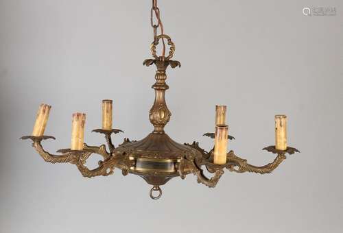 Brass hanging lamp