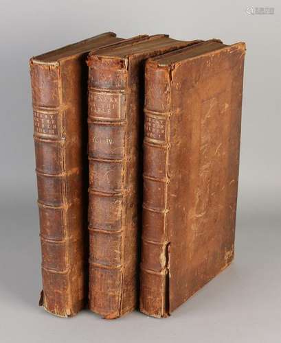 3x Antique English Bibles