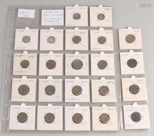 22x 5 Cent 1850, 1859, 1863 etc ...