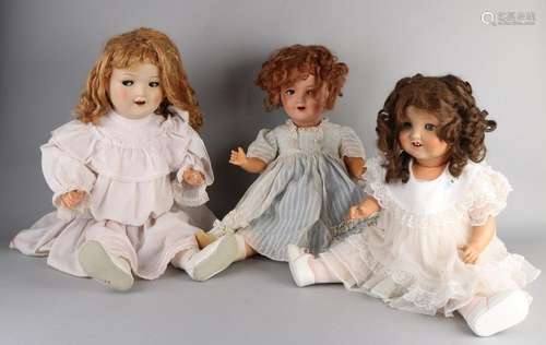 3x Sonneberg dolls