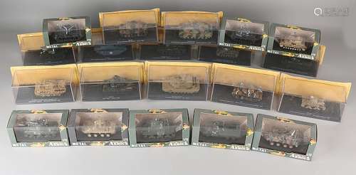 20 Scale models of tanks