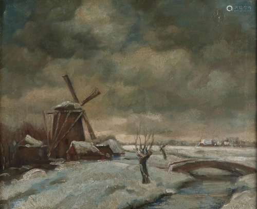 R. Holtrop, Dutch winter view