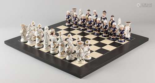 Royal Dux porcelain chess set