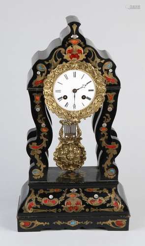 French ball clock with inlay, 1870