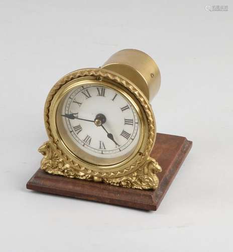 English patent night alarm clock, 1900