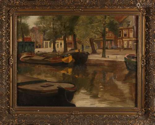 K. Terlouw, City view of the Amsterdam canal