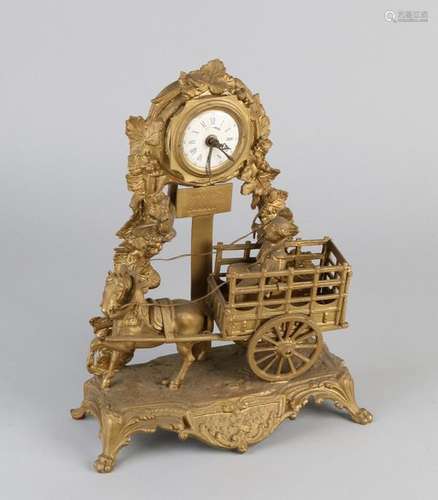 Antique French alarm clock