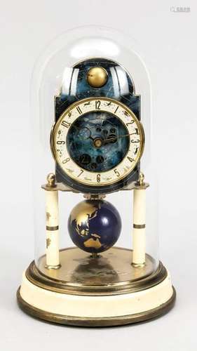 Kaiser mantel clock under bell jar