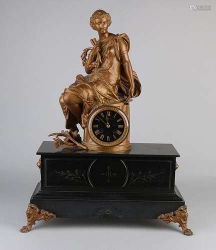 3 piece clock set, 1880