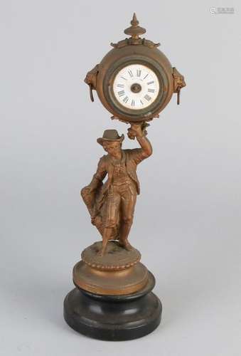 French desk clock, 1900