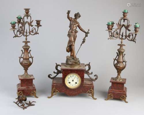 French clock set