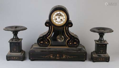 French clock set