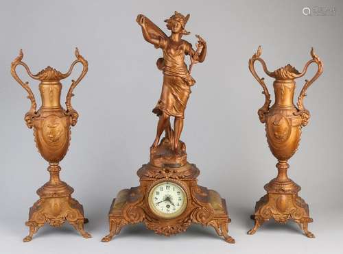 French clock set, 1900