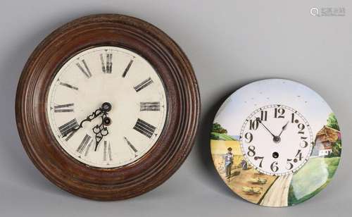 2x Antique kitchen clocks