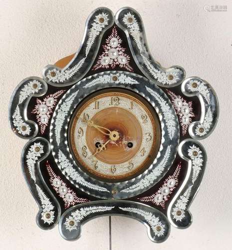 Venetian glass wall clock