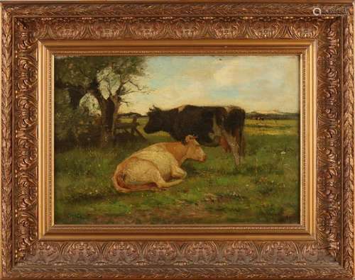 H. Van Ingen, Two cows in pasture