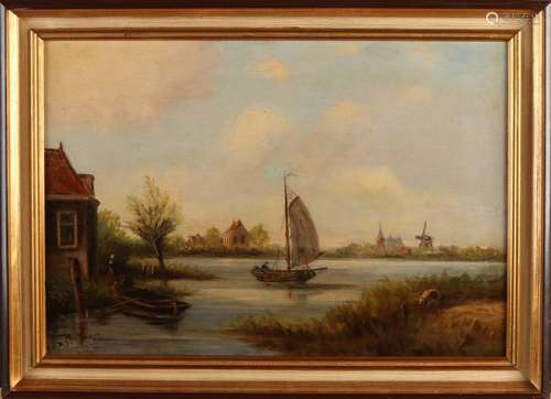 After van Prooijen, Dutch river view