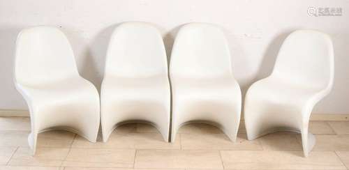 4x Verner Panton chairs design chairs