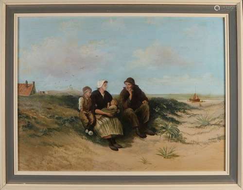 Unsigned, Fishermen in the Dutch dunes