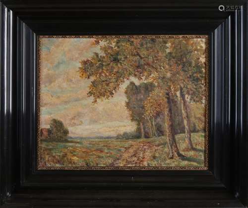 Not signed, Landscape with trees