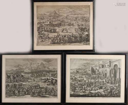 3x Antique 18th century engravings