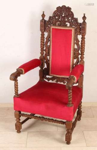 Armchair, inserted crest