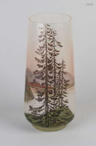 Mouth blown vase, 1910