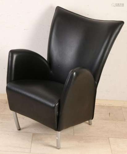Modern leather armchair