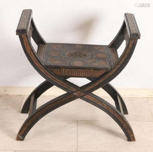 Antique scissor chair, 1900