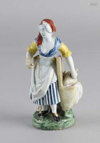 Rare 18th century Delft Fayence figure