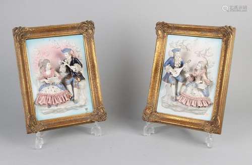 2x Porcelain plaques