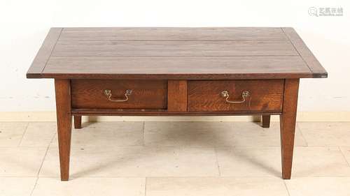 Solid oak coffee table