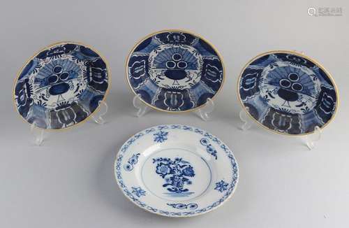 4x Delft plates