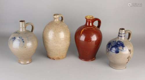 4x Antique German stoneware jars